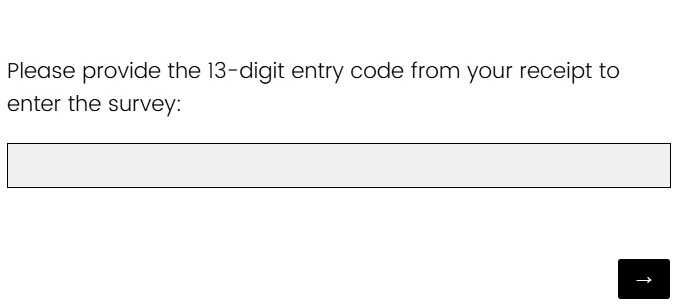 enter the thirteen digit entry code